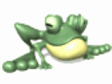 The famous animated frog gif